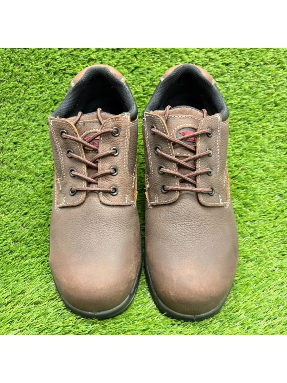 Avenger Foreman Mens Size 13E Brown Black Composite Safety Toe Work Oxford Shoes